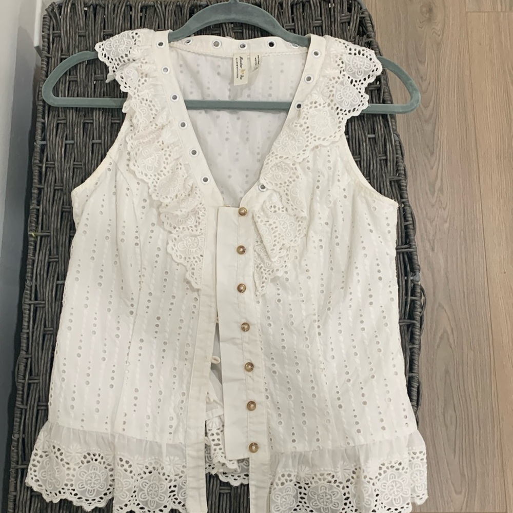 Anthropologie linen top
